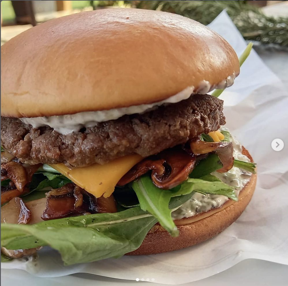 Hamburguesa con champiñones Opíparo Truck